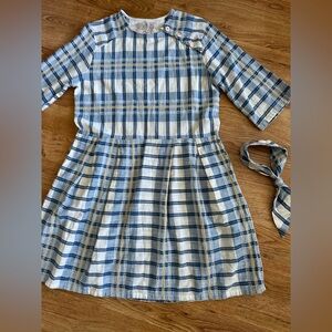 Ace & Jig Plaid Dress and matching neck scarf or hair accessory